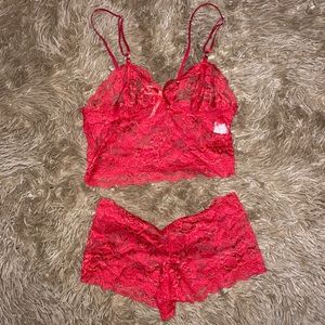 👙Red lace Lingerie set 👙